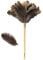 Plumero de Plumas para el hogar, Plumero de Plumas de Avestruz Naturales y auténticas Plumas de Avestruz ecológico Reutilizable Mango Largo Grande de Avestruz Limpieza para ama de casa, Color marrón,
