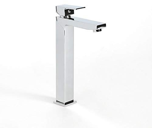 Milano Arvo Modern High Rise Mono Bathroom Basin Mixer Tap - Chrome