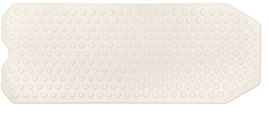 WohnDirect Badewannenmatte Creme: 40x104 cm - rutschfest & sehr robust - Antirutschmatte für Badewanne - waschbar bei 60°C