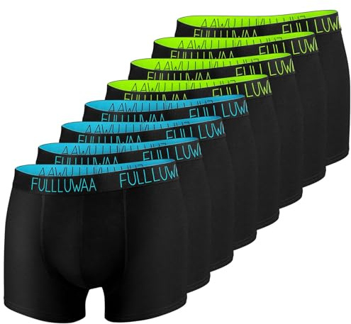 Fullluwaa Herrens Boxer Shorts 8-pack Briefs Bomull Herr Retro Shorts Boxer Underkläder S, M, L, XL, XXL, XXXL