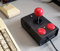 ArcadeR Joystick estándar de 9 pines compatible con Atari, Commodore, Sega, etc., Colores:negro