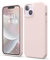 elago Cover Silicone Liquido Custodia Compatibile con iPhone 14 Case (6.1), Silicone Premium, Protezione Completa - Cover Antiurto a 4 Strati, Custodia in Morbida Microfibra Antigraffio (Lovely Rosa)