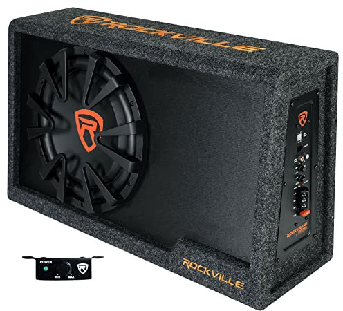 Rockville RVS12A - 12 Inch Car Subwoofer Enclosure, 1400 Watts