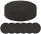 HEYOMART Round Placemats and Coasters Set of 6, Braided Woven Placemats Washable Heat Resistant Table Mats for Kitchen Dining Table Home Restaurant, Black