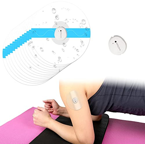 LiangMai 40 stycken Dexcom G7-plåster vattentät för Dexcom G7-sensor, transparent självhäftande och hudvänlig sportplåster 10 dagars självhäftande kraft med ventilationshål