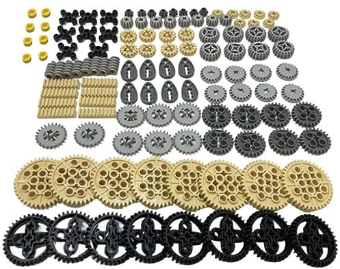 YLtremker Technik Ersatzteile Set, Technik Getriebe Achse Steine Zahnräder Bausatz Klemmbausteine, Kompatibel mit 9686 Ersatzteile
