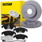 TEXTAR Bremsscheiben 345mm + Beläge vorne passend für A4 8K B8 + A5 8T 8F