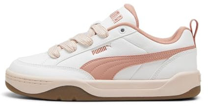 PUMA Mixte Park Lifestyle Sneaker, White-Deeva Peach-Island Pink, 38 EU