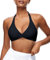 Navneet Damen Bikini Oberteil Push Up Sport Bikini Triangel Neckholder Bikinis Bademode Vacation Swimsuits Schwarz L