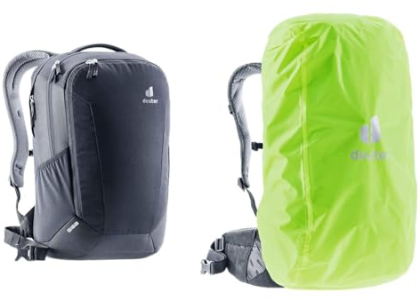 deuter Giga Laptop Rucksack (28 L) & Raincover I Regenhülle (20-35 L)