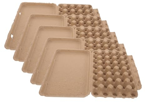 Mikinona 5st Wachteleier-box Leere Wachteleierkartons Eierträger Ein Halbes Dutzend Eierkartons Taubeneierkarton Wachteleierkartons Aus Papier Eierhalter Zellstoff Stoßfest Verpackung