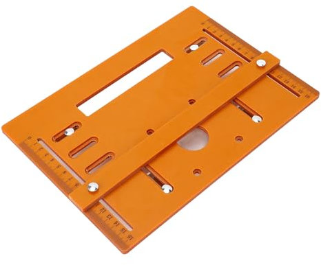Fafeicy 28x20cm Kit de Placa Base para Máquina de Corte Universal, Guía de Sierra Circular para Carpintería, Tablero Inferior, 5mm de Espesor