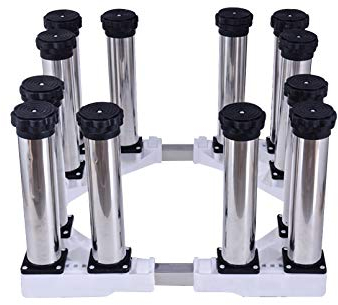 Base de Soporte para Lavadora, Base Universal, Estante Alto, Base para Estante de Lavadora, Longitud/Ancho telescópico, 45-68 cm, Evita arañazos, abolladuras, Secadora, refrigerador, Base para