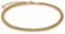 GD GOOD.designs Fußkettchen Panzer für Damen in Gold - Wasserfeste Fußkette verstellbar (22-27cm) I Vergoldeter Edelstahl Fußschmuck für Frauen