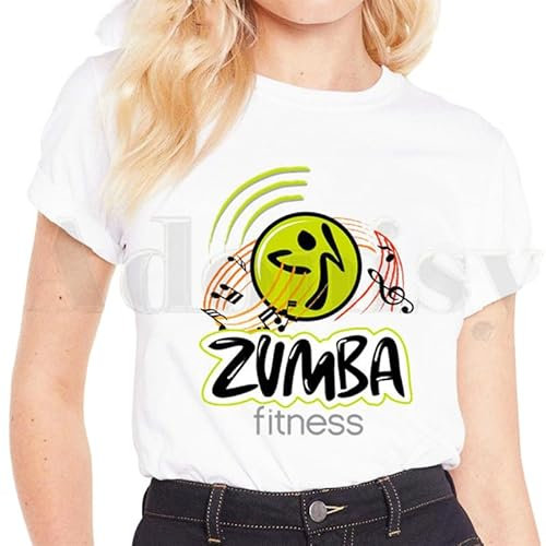Damen Zumba Tanz Hip-Hop T-Shirts Tanzen Workout Laufen Kurzarm Oberteile Rundhalsausschnitt Casual Sportlich Pullover T-Shirts