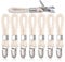 8PCS Metal Tea Towel Hooks with Woven Cotton, Sturdy Hanging Clips for Kitchen Cabinets & Bathroom