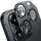 WSKEN for iPhone 16 Pro/iPhone 16 Pro Max Camera Lens Protector - Matte [Shatterproof Test] 9H Tempered Glass Camera Screen Protector Scratch Resistant Metal Ring Cover Accessories Black Titanium