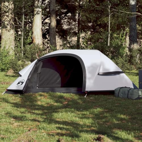 Tidyard Kuppel-Kuppelzelt Campingzelt Outdoor Zelt Trekkingzelt Camping Zelt Pop Up Zelt Bodenmatte Tragbar Wanderzelt Innenzelt Wurfzelt Strandzelt Tunnelzelt 1 Person Weiß Verdunkelt Wasserdicht