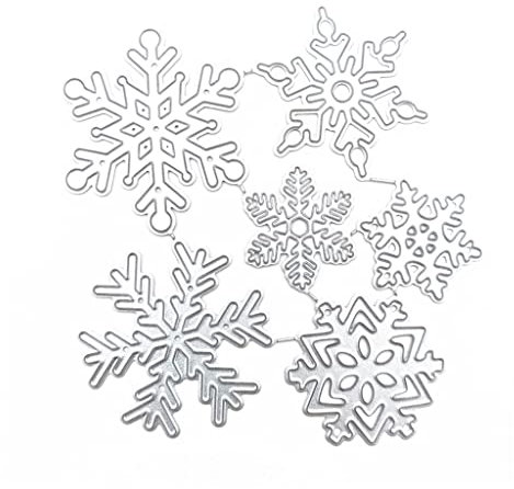 Metall-Stanzschablone mit Schneeflocken-Motiv, für Scrapbooking, Alben, Papier, Karten, Präge, Basteln, Dekoration