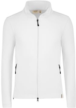 HAKRO #846 FLEECEJACKE ECO GRS (DE/NL/SE/PL, Alphanumerisch, XS, Regular, Regular, weiß)