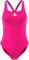 adidas Donna 3 Stripes C-Back Swimsuit, Shock Pink/White, 42