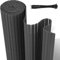 Jaxguom Brise-vue en PVC - 80 x 500 cm - Avec trois renforts nervures et serre-câbles - Protection contre le vent - Résistant aux intempéries - Pour clôture, jardin, terrasse - Anthracite
