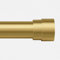 BellaHills 76-269cm Gardinenstange Ausziehbare, 25 mm Durchmesser Vorhangstange Verstellbare mit Kappenknäufen und Halterungen - Dekorative Fenster für Wohnzimmer Schlafzimmer, Gold