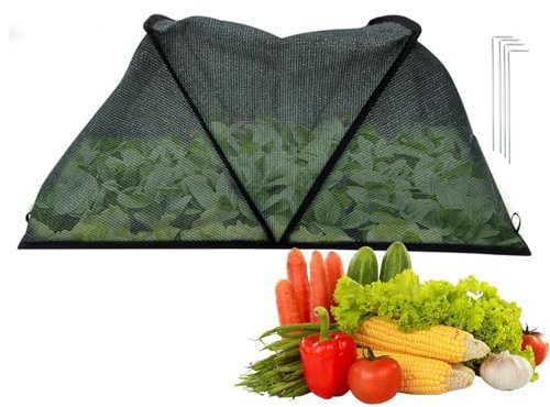 Pflanzenabdeckungen, Gartenschutzgitter, 80 x 34 x 35 cm, Tierschutzzubehör, Gewächshaus und Terrassenschutz, wetterfester Pflanzenschutz für Tomaten, Heidelbeeren