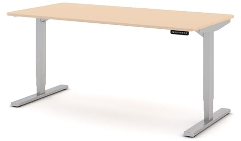 ASSMANN Höhenverstellbarer Schreibtisch elektrisch, 120x70cm, TÜV-geprüft