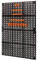 Didiseaon 1 Set Abs Pegboard Organizer for Garage Tool Storage Durable Hanging Board with Multiple Mounting Strong Sturdy Tool Holder for Spanners Coils Tapes for Workshops and Craft Areas