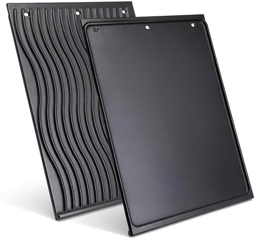 Wendbare Gusseisen-Grillplatte für Napoleon Prestige PRO 500 & Prestige 500 Series BBQ Grillzubehör, emaillierte Grillplatte
