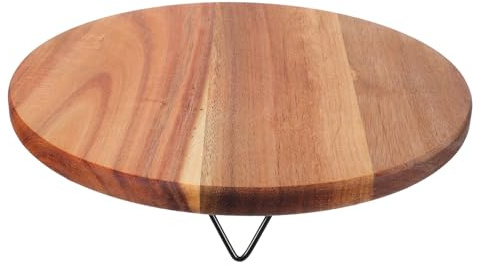 Alipis Présentoir Rond en Bois D’Acacia pour Pots de Fleurs Support Stable Rebord Anti-Humidité Tabouret Décoratif Rustique pour Plantes D’Intérieur Plateau Multifonction pour Maison