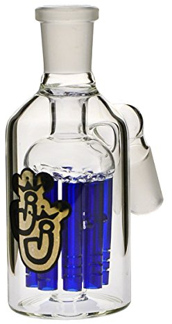 Jelly Joker Bong-Vorkühler mit Percolator aus blauem Glas - 18,8 mm, 12cm - head&nature Bong-Kollektion