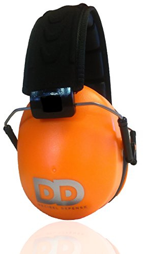 DECIBEL DEFENSE Professional Safety Ear Muffs 37dB NRR - The HIGHEST Rated & MOST COMFORTABLE Ear Protection For Shooting & Industrial Use - THE BEST HEARING PROTECTION GUARANTEED (HI-VIZ ORANGE)