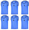 RHINOS sports Leibchen Set (6 Stück) | Nummeriert 1-6 | Blau | Größe 152 | Kinder