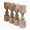 Weichuan 35,6 cm massive unlackierte Gummi-Holz-Möbelbeine Ersatz für Tischbeine Couchtischbeine für TV-Bank, 7,6 x 7,6 x 35,6 cm (Set von 4 Stück)
