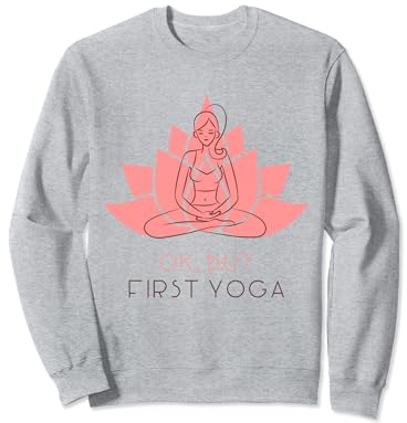 Lotus Blume Namaste Spiritual Buddha Hatha Vinyasa Zen Yoga Sweatshirt