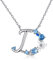 VIKI LYNN Damen Initiale Halskette Buchstabe D Alphabet Anhänger Schmuck 925 Sterling Silber und Zirkonia Anfangsbuchstaben Personalisierte Geschenke für Mädchen Frauen