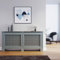 ELEGANT Radiator Covers Cross Slat Grey Painted Cabinet EXTRA LARGE
