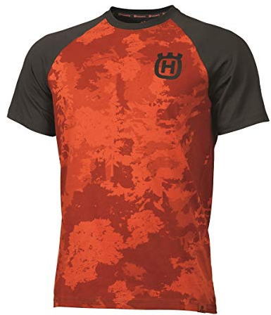 Husqvarna Terräng Terrain Unisex T-Shirt, kurzärmelig, Größe L, Orange