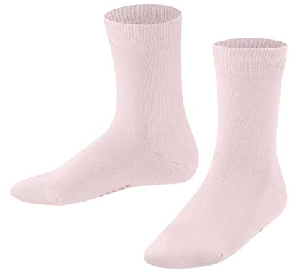 FALKE Unisex Kinder Socken Family K SO nachhaltige biologische Baumwolle einfarbig 1 Paar, Rosa (Powder Rose 8900) neu - umweltfreundlich, 31-34