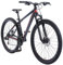 BIKESTAR Hardtail Aluminium Mountainbike Shimano 21 Gang Schaltung, Scheibenbremse 29 Zoll Reifen | 17 Zoll Rahmen Alu MTB | Schwarz Rot