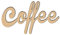 CREATCABIN Letrero de Madera Cortado con Láser Arte de la Pared CAFÉ Letrero de Letras Escultura de Pared Decorativa Decoración Colgante Sin Terminar 25 x 14 x 0.6cm