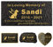 Lápida Conmemorativa Personalizada para Mascotas grabada, Perro o Gato Mascota, Piedra Conmemorativa Personalizada para Interiores o Exteriores, Placa pequeña lápida en Memoria Amorosa condolencias