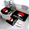 AOLIGL Badteppich Anime Badematten Mikrofaser Luxus Badezimmerteppich Absorbierend Teppiche Set Manga Badematten Sockelmatte und Toilettenmatte 50 x80