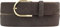 BELTINGER Damen-Gürtel aus Veloursleder 3,5 cm | Velour-Ledergürtel für Damen 35mm | Wildleder-Gürtel mit runder, goldener Gürtelschließe | Dunkelbraun 110cm