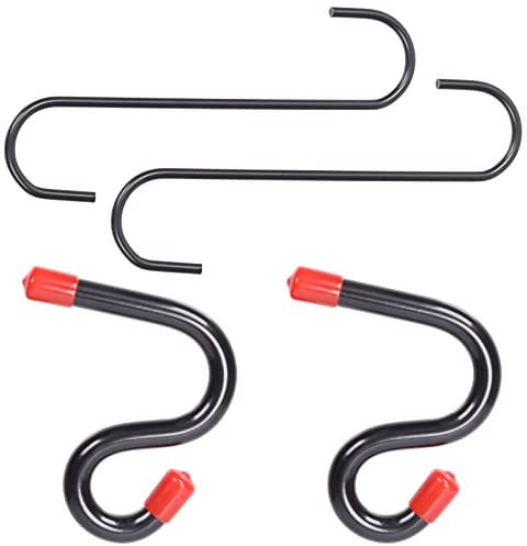 Swpeet 4 Pack Brake Caliper Hooks and Lower Control Arm Prying Tool Assortment Kit, Brake Caliper Hangers Suspension Specialty Bushing Tool for 7/8 inch Pry Bar Automotive Tool Use