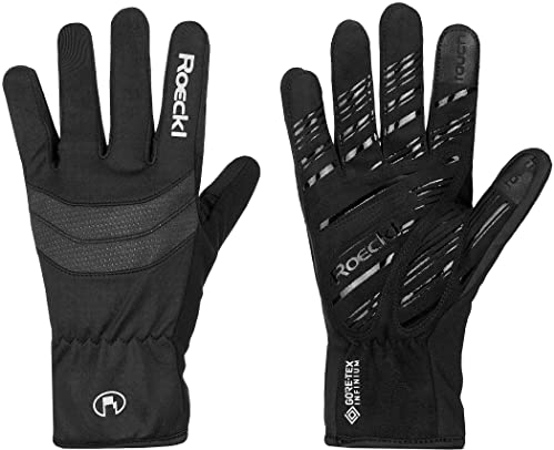 Roeckl Sports Fahrradhandschuh RAIANO, Unisex Fingerhandschuh, Schwarz 6.5