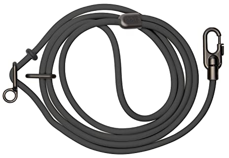 FABLE Magic Link Hundeleine – Schlupfhalsband & Taillenleine zum Spazierengehen – Hände freie Leine für große Hunde & kleine – Laufen & Wandern Hundeleine – wasserdichte Hundeleine – Schwarz – M/L