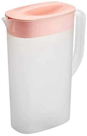 Kanne mit Deckel, Karaffen, Mischgetränke, Wasserkrug für heiße/kalte Limonade, Saft, Getränkeglas, Eistee-Wasserkocher wojonifuiliy01
